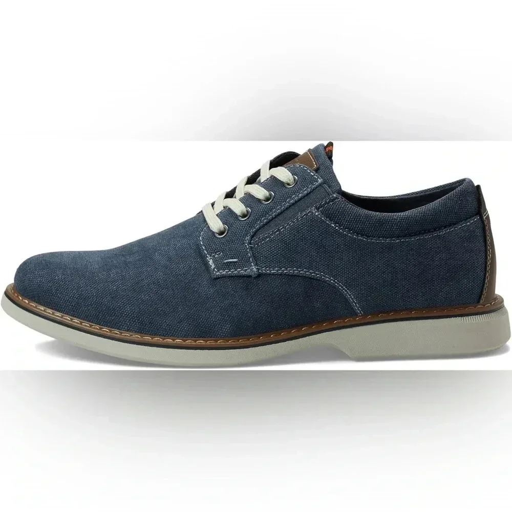 NWT Nunn Bush Otto Canvas Plain Toe Oxfords